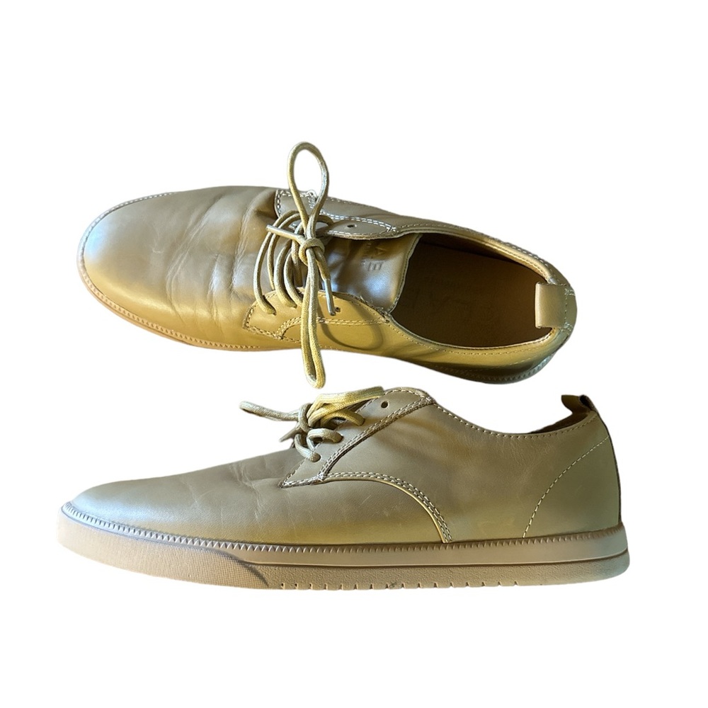 Clae Los Angeles Tan Leather Sneakers